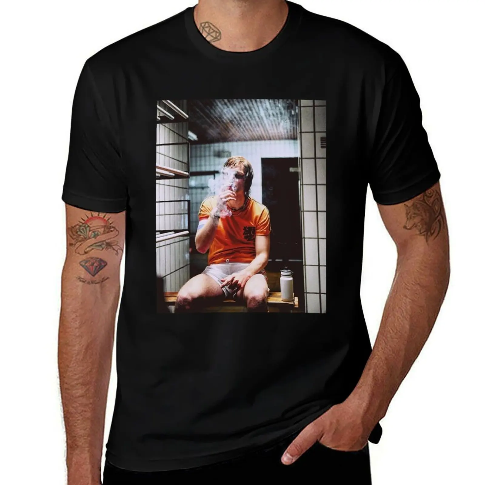 Camiseta Cruyff Smoking, camisetas gráficas para hombre, camisetas para hombre, camisetas gráficas