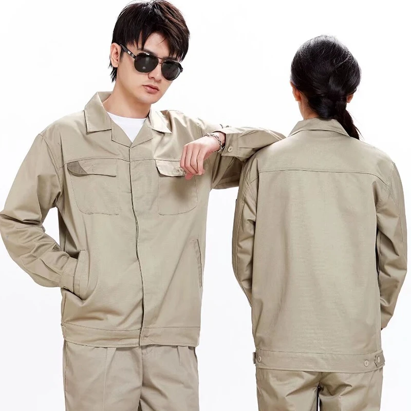 맞춤형 로고 긴 소매 작업복 Diy 디자인 로고 자동차 수리 및 청소 남성과 여성 모두에게 적합 상단