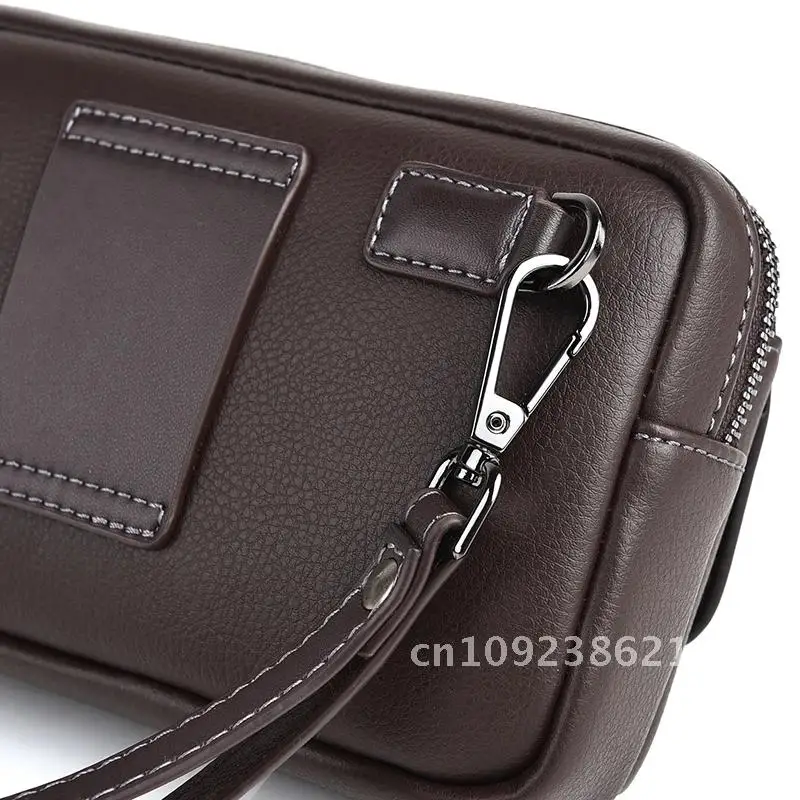 

Bag For Men Fashion Solid Color Cowhide Men's Brand Handbag Wallet Bag Sacoche Men Wallet For Clutch Hombre Bolso Homme Card