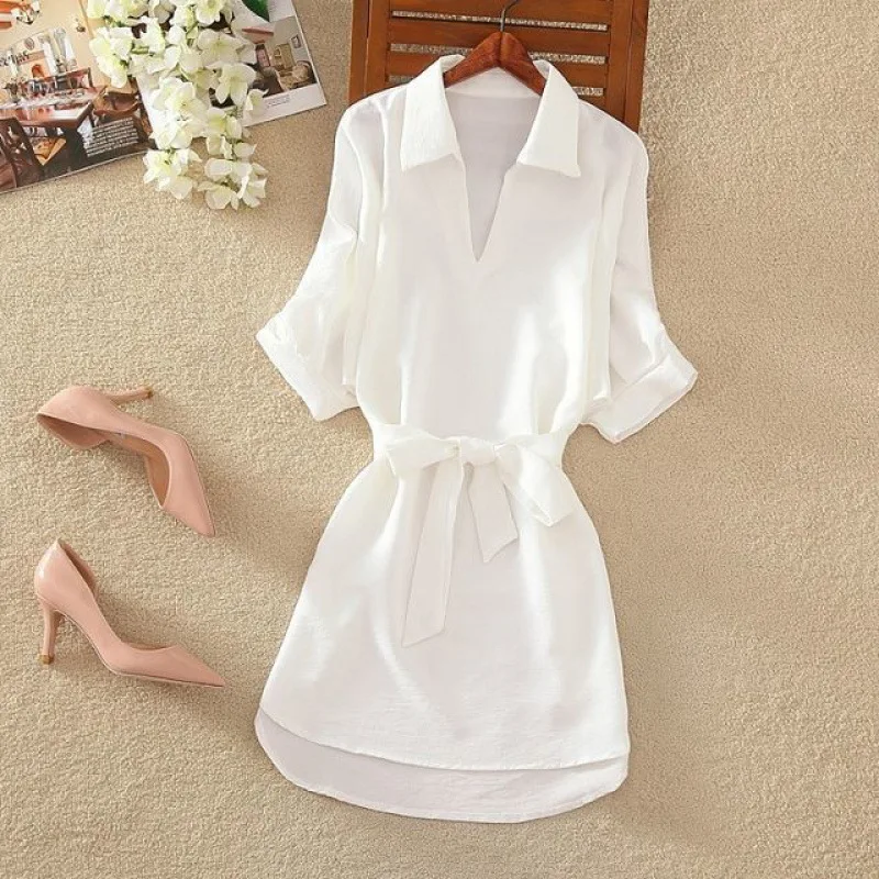 

Юбка Slim Fit f Sve irt с тонким поясом ort Dr Street Sle Pure Color со средней талией Летняя модная женская одежда