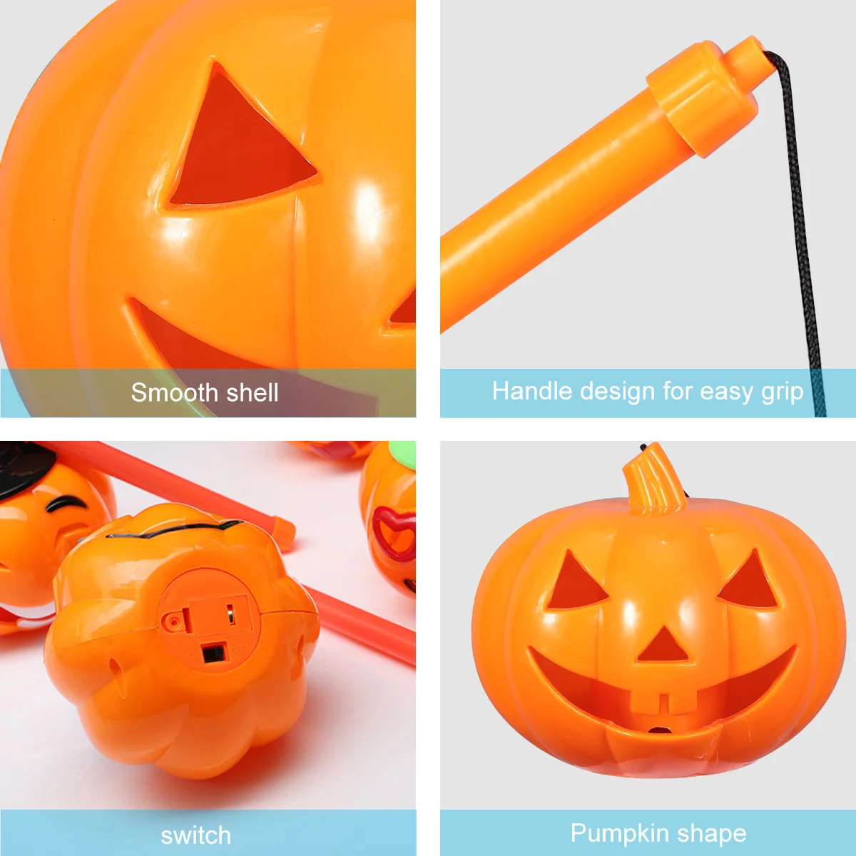

1pc Halloween Glowing Lantern Hollow Pumpkin Light Portable Cartoon Lamp For Home Party Led Lighted Lantern Halloween