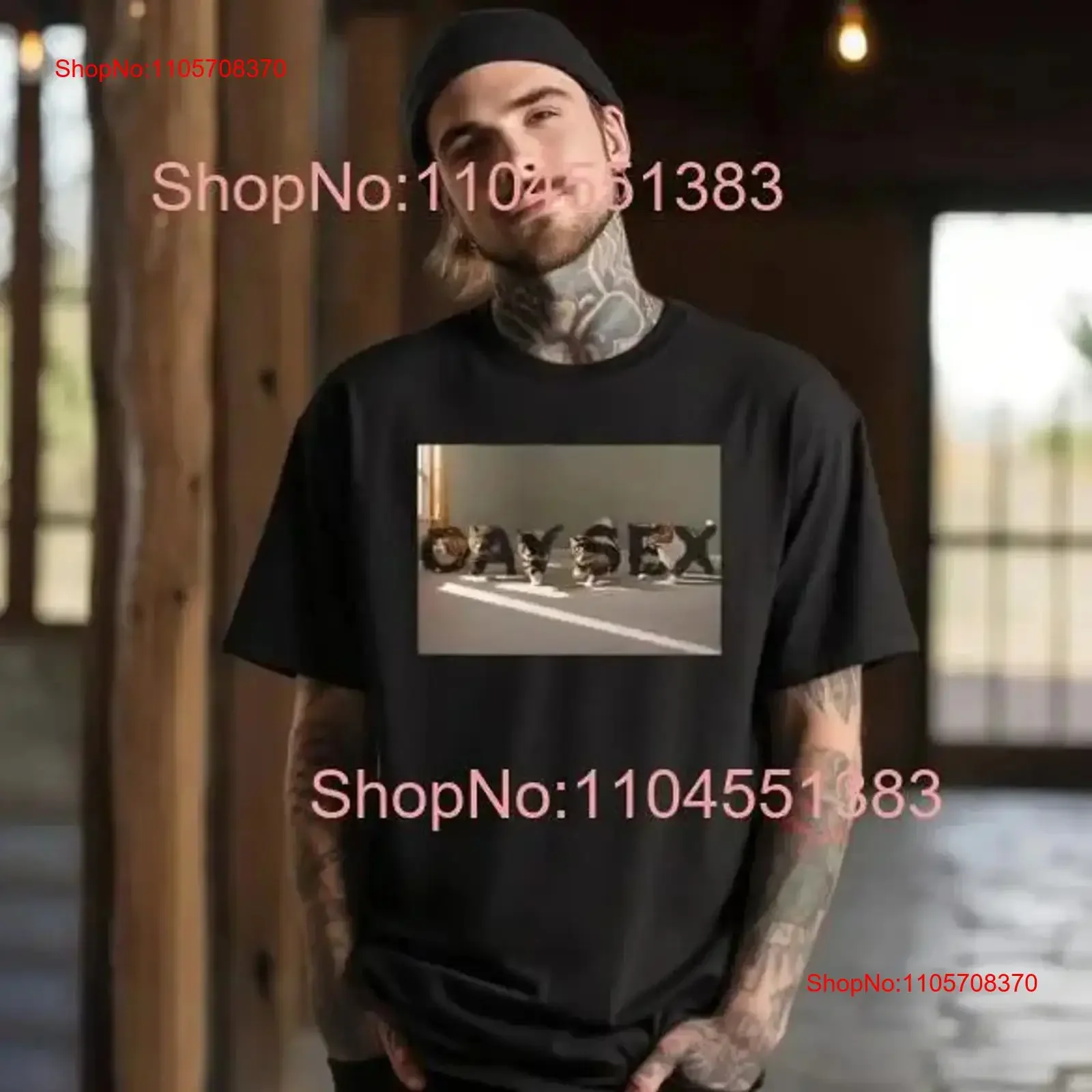 Cat Gay S x T Shirt 5XL For Her Him vintage Washed Stretched Comfortable Casual fashion graphic designer clothes Breathable