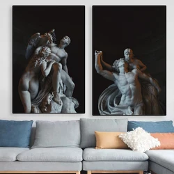 Modern Greek Mythology Goddess Sculpture Canvas Painting David Classical Art Posters Greek God Prints Wall Picture Home Decor