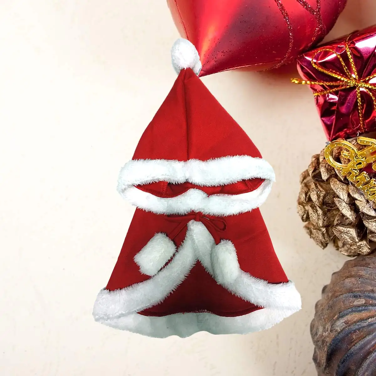 

Dog Shawl Cloak Christmas Clothing Winter Clothes Costume for Cape Hooded Halloween