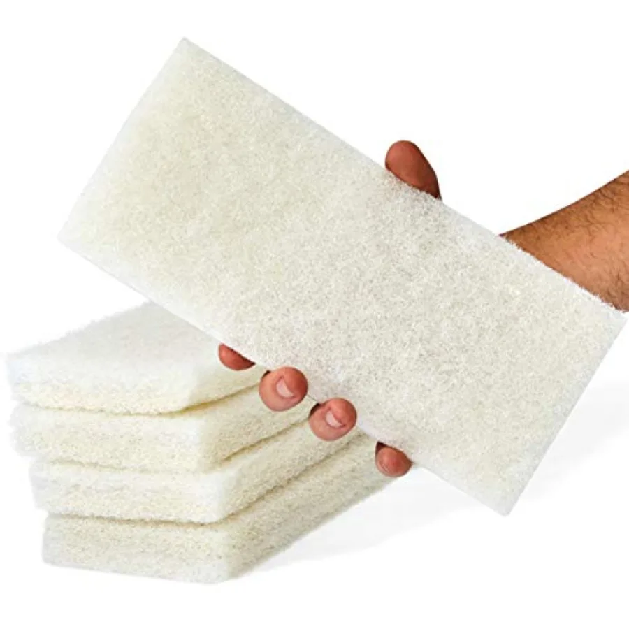Non-Scratch, er Long-Lasting Scrubbing Pad 5 pk, 10x4.5in. Best Reusable Multipurpose Scouring Sponge for Home Surfaces. Perfec