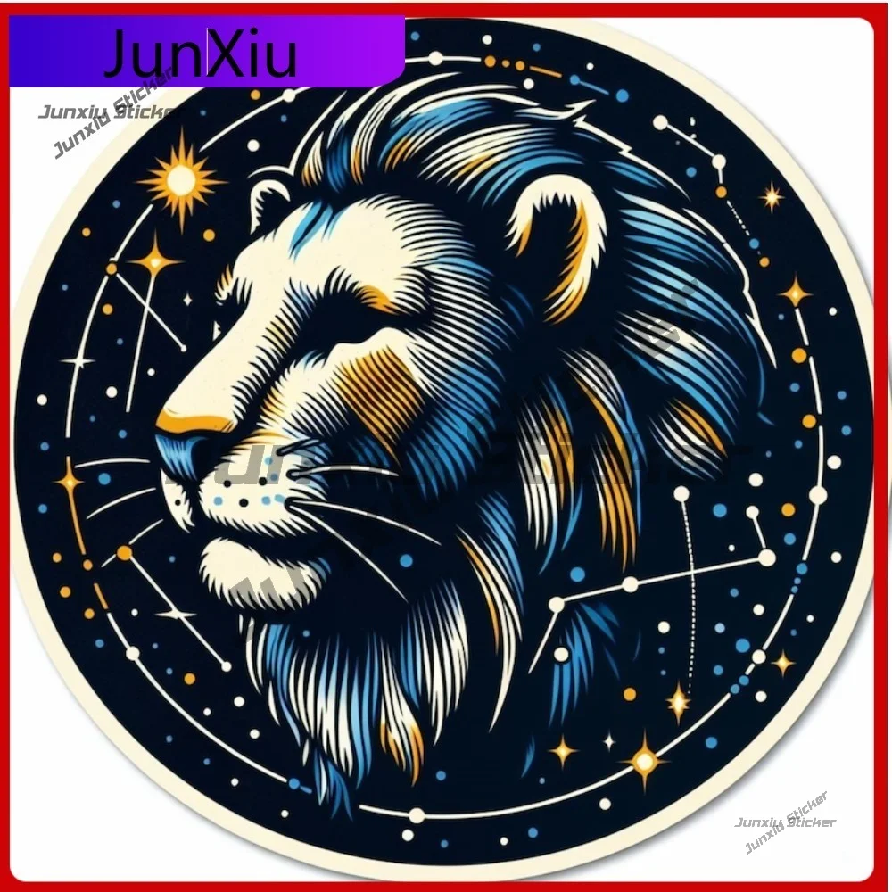 

Cool Zodiac Sign Constellation Sticker Waterproof Vinyl Decal Durable Sunproof Scratch Decoration Exterior Stylish Vehicle