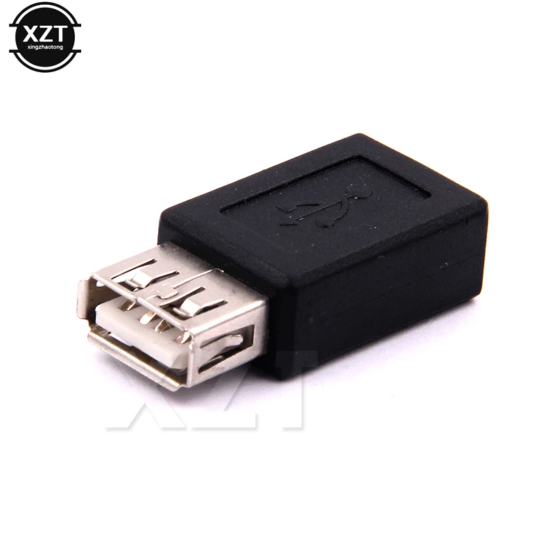 Newest Black USB 2.0 Type A Female to Mini USB 5pin B Female Adapter Plug Converter USB 2.0 USB Connector High Quality