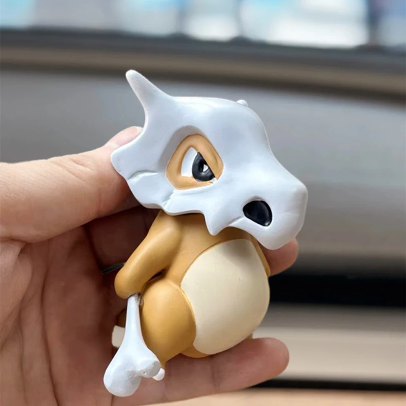 حار البوكيمون Cubone أنيمي الشكل شخصية الجيب الوحش 7.5 سنتيمتر لطيف عمل دمية سيارة سحر نموذج الديكور لعبة الهدايا