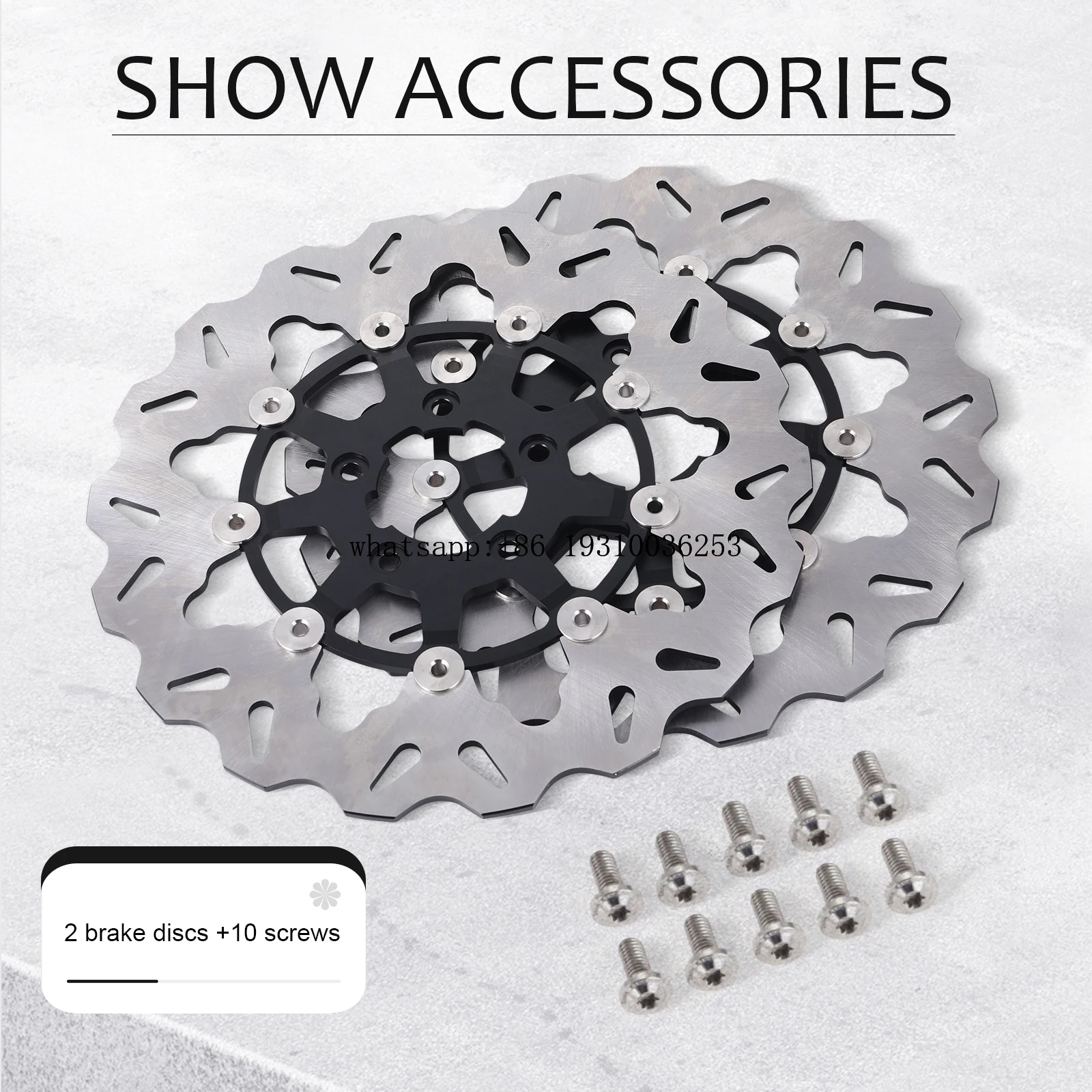 11.8 "قرص فرامل أمامي الدوار أسود ذهبي أحمر لدراجة Harley Touring Street Glide Road King Softail Boy 114 2018-2024 CAD-CAM #6