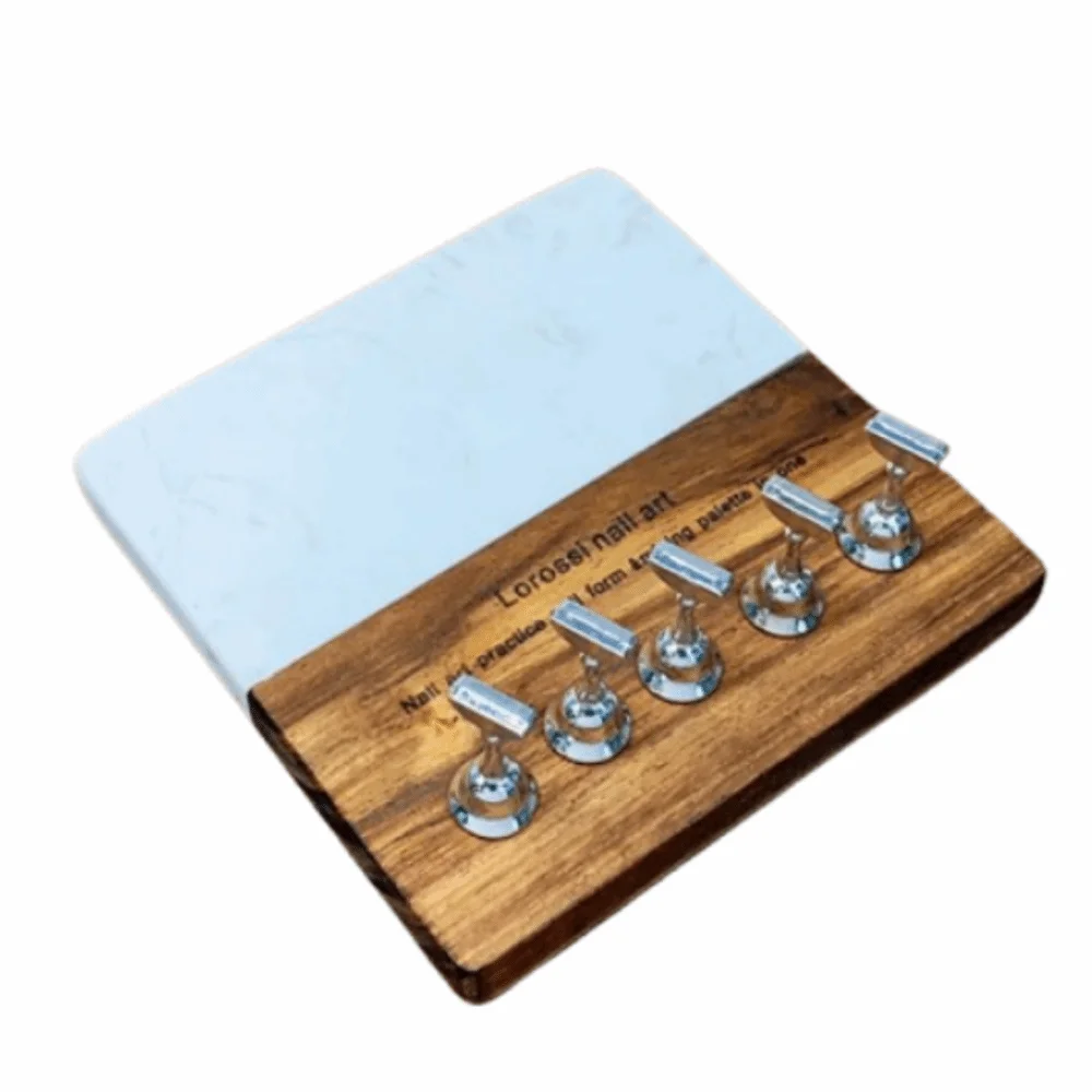 

Square/Round Base Magnetic Nail Art Holder Reusable 5 Nail Holders Nail Display Rack Strong Magnetic Easy To Use
