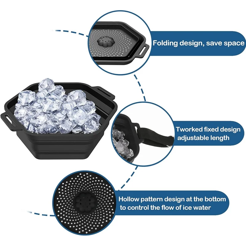 

TFTP-Ice Bath Складная насадка для душа в ванной Портативный холодный душ Складной комплект для восстановления мышц