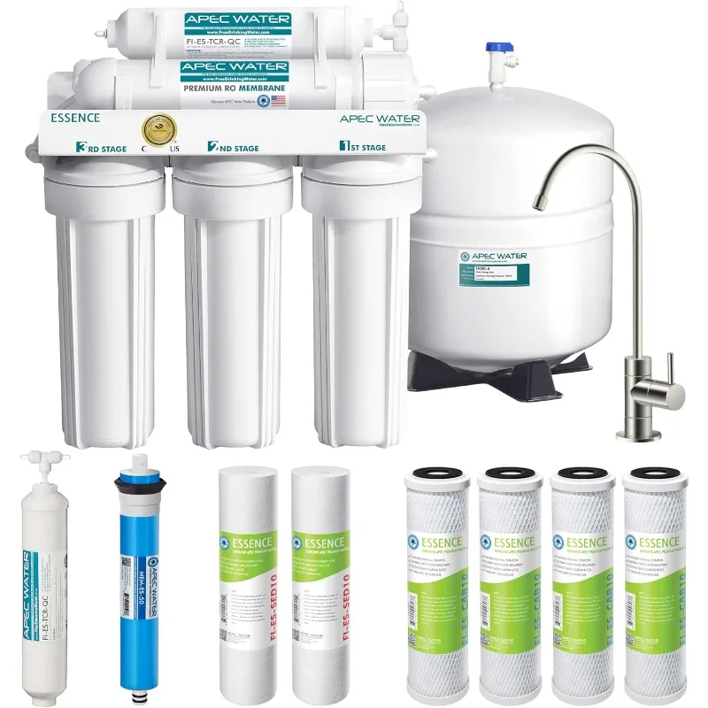 Systems ROES-50 Essence Series Top Tier 5-Stage WQA Certified Ultra Safe Reverse Osmosis Drinking Water System