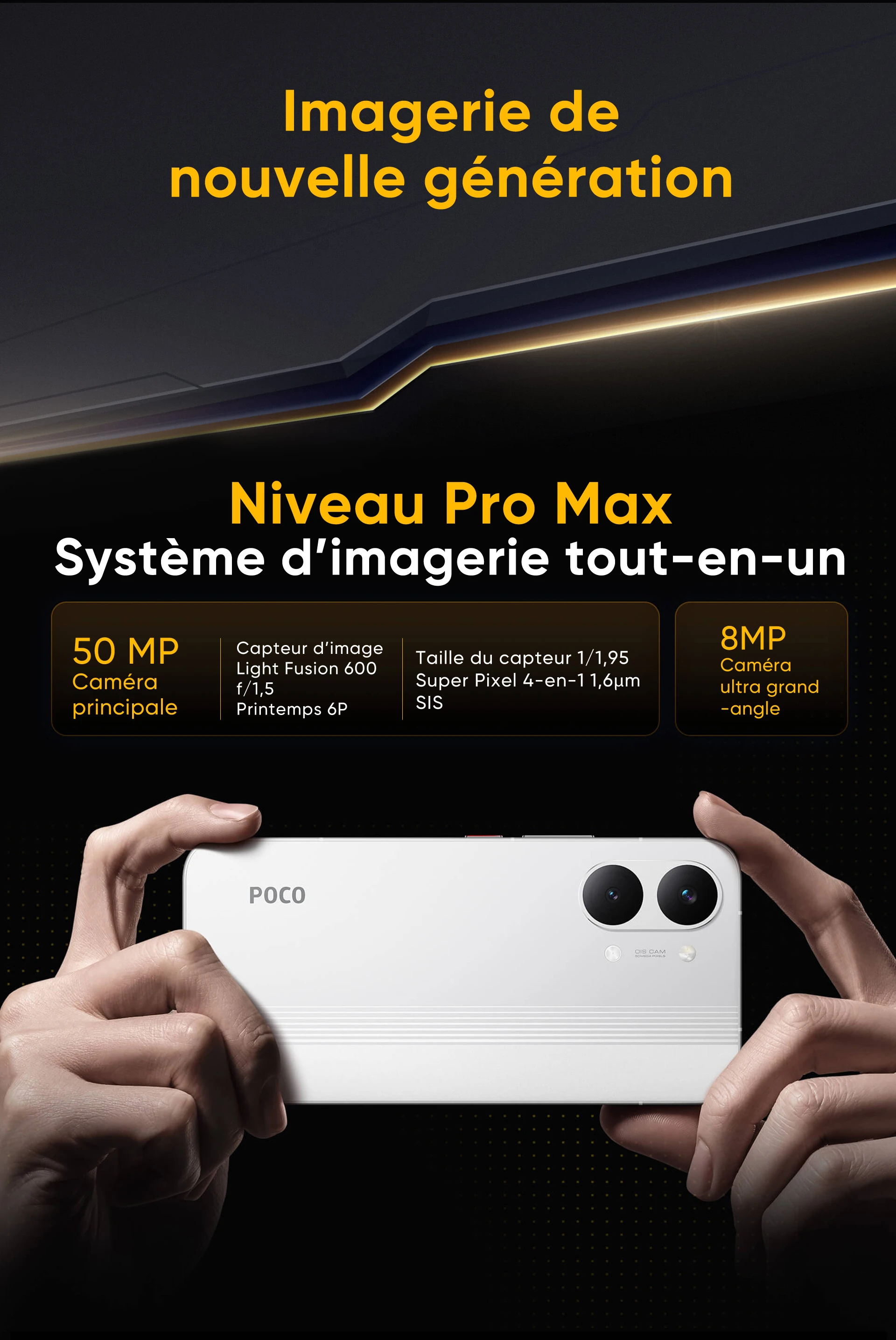 Globale Version POCO X8 Pro Max 5G Smartphone MediaTek Dimensity 9500s 6,83 Zoll 1,5K 120Hz Ultra-helles AMOLED-Display 8500mAh NFC – Detail 13