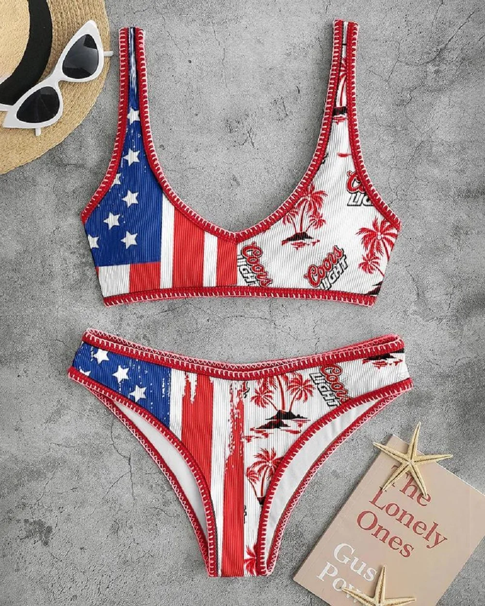 

Sexy Micro Bikini Women's 2-Piece Swimsuit Fashion Printed Swimwear Summer Suspender Multicolor Beach Bathing Suits