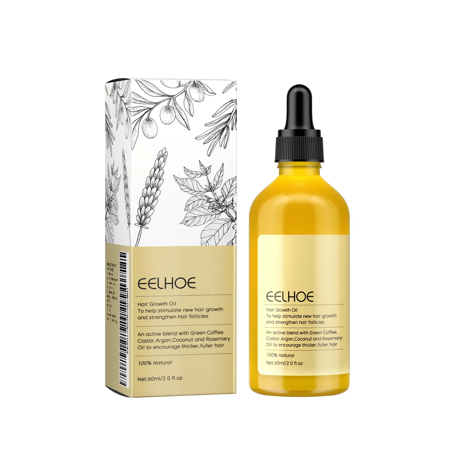 1/2/3 pièces huile naturelle de croissance des cheveux romarin Anti perte de cheveux repousse répara