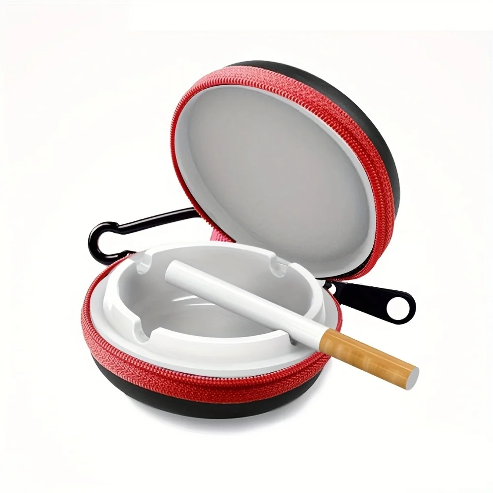 Outdoor Hiking Travel Portable Ashtray High Temperature Resistant Multiple Color Options