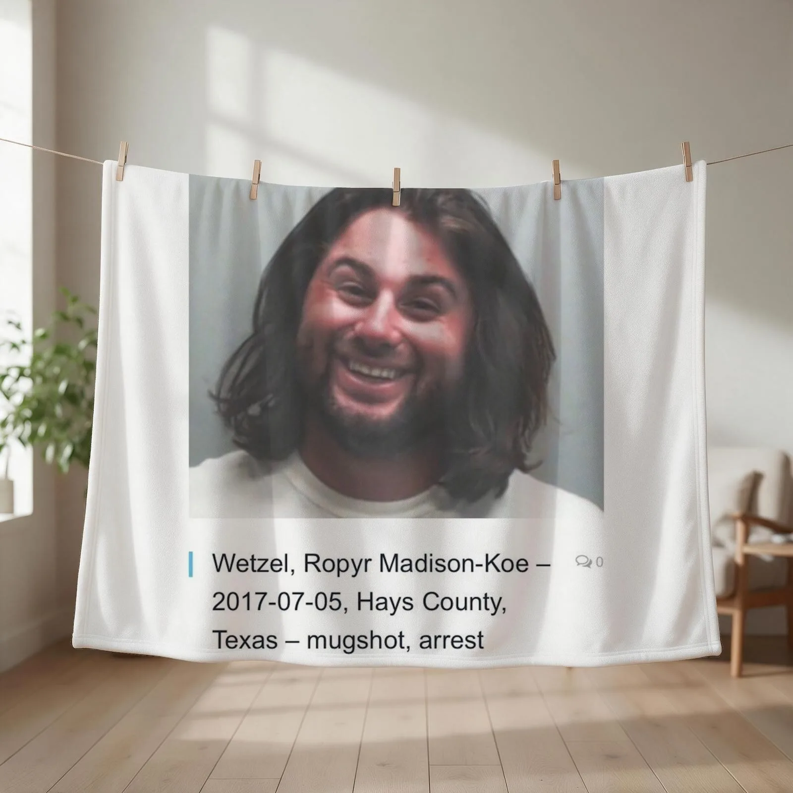 koe mug shot Throw Blanket warm for winter Blankets For Baby Luxury Loose Blankets