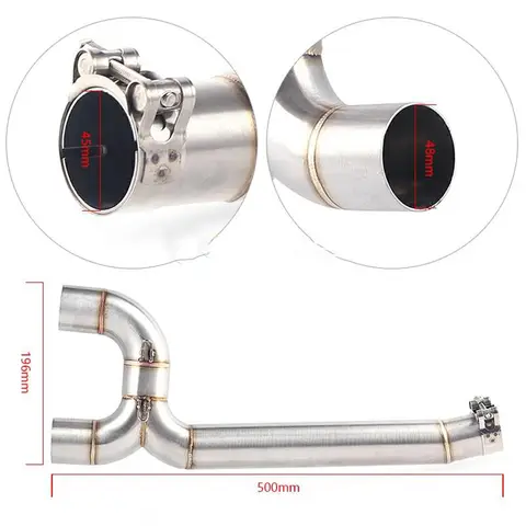 मोटरसाइकिल स्लिप ऑन कार्बन फाइबर एग्जॉस्ट मफलर कनेक्टर मिडिल पाइप फुल सिस्टम यामाहा FZ-6N FZ-6S FZ6 FZ6S FZ6N के लिए 10 best sales यामाहा FZ6 एग्जॉस्ट - №5