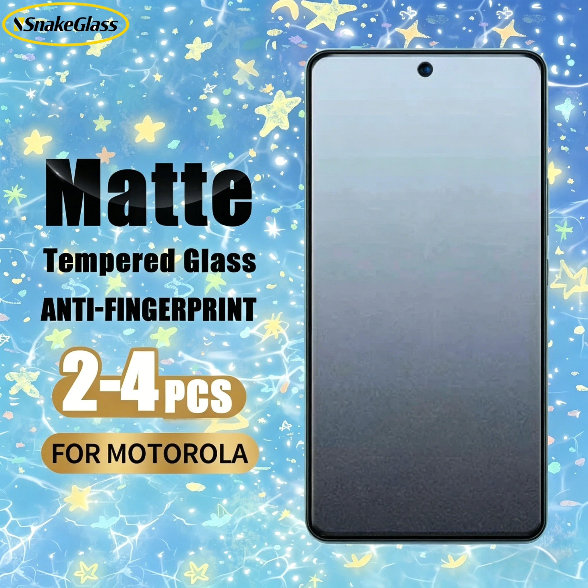 2-4 шт. матовое стекло для Motorola G84 G82 G73 G54 G35 G32 G24 G13 G04S, защитные пленки для экрана, антибликовые, с защитой от отпечатков пальцев, водонепроницаемые