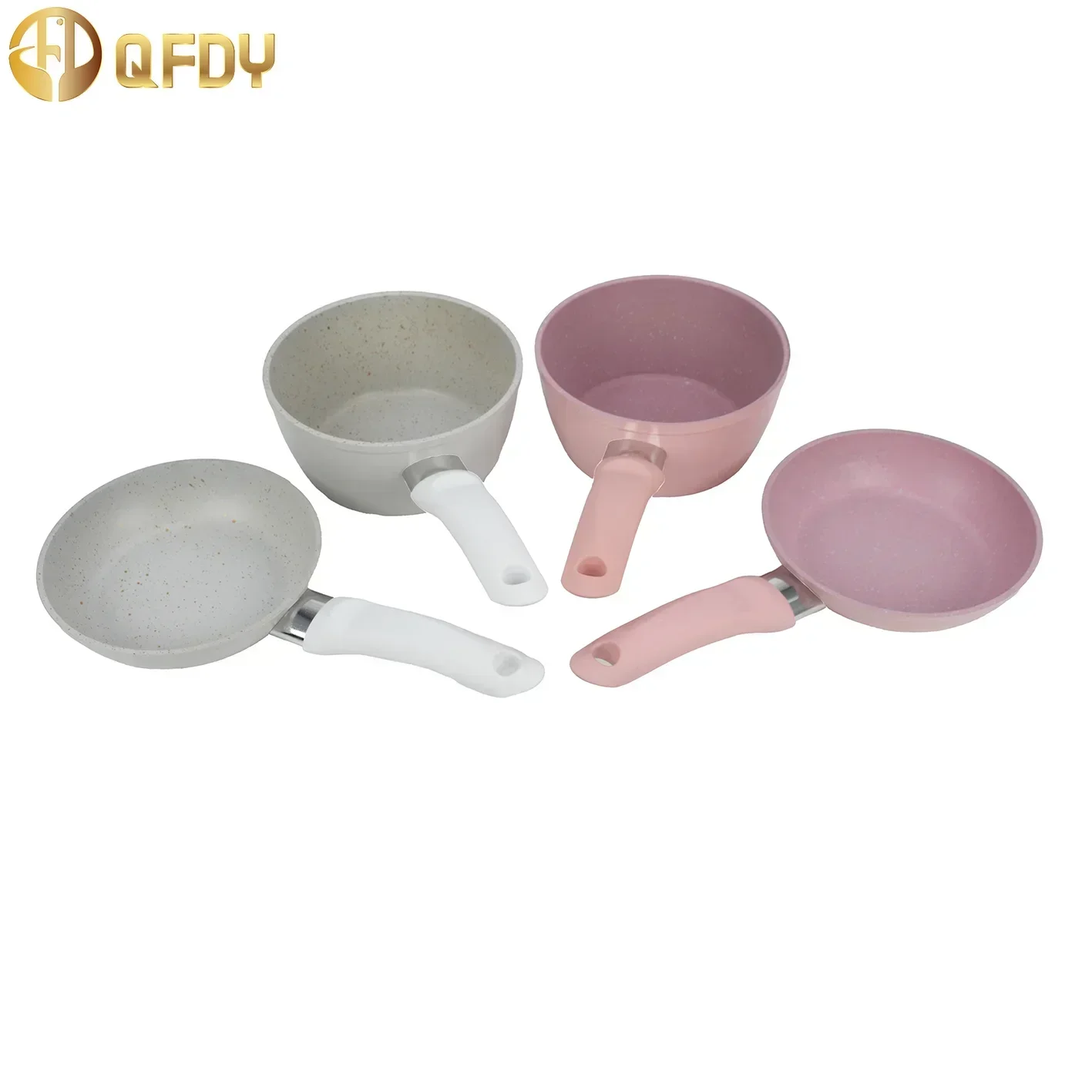 mini minimalist flat bottomed pot Baby complementary food set pan frying pan electric ceramic stove milk pot kitchen education