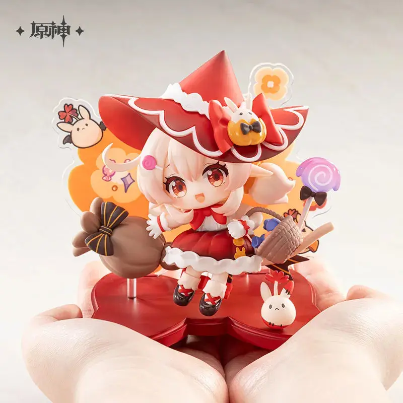 [Genuine] miHoYo Game Klee Figure Genshin Impact Klee Q-version Desktop Decoration Anime Accessories Pendant Cosplay Xmas Gifts