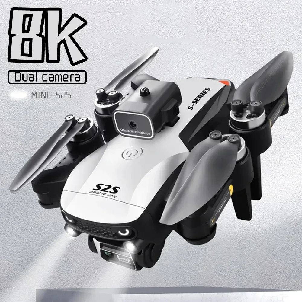 NEW  S2S Mini Drone 8K HD Camera Obstacle Avoidance Aerial Photography Brushless Motor Foldable Rc Quadcopter Kid Toy