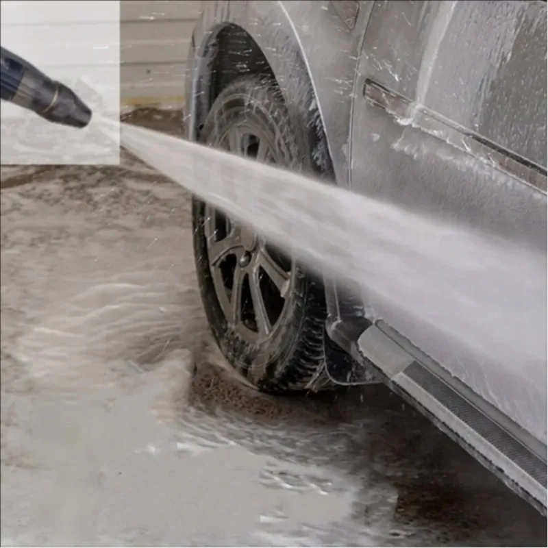 Pressure Boosting Car Wash Spray Nozzle Adjustable High Pressure Garden Hose Gun Multi-purpose Watering & Cleaning Tool
