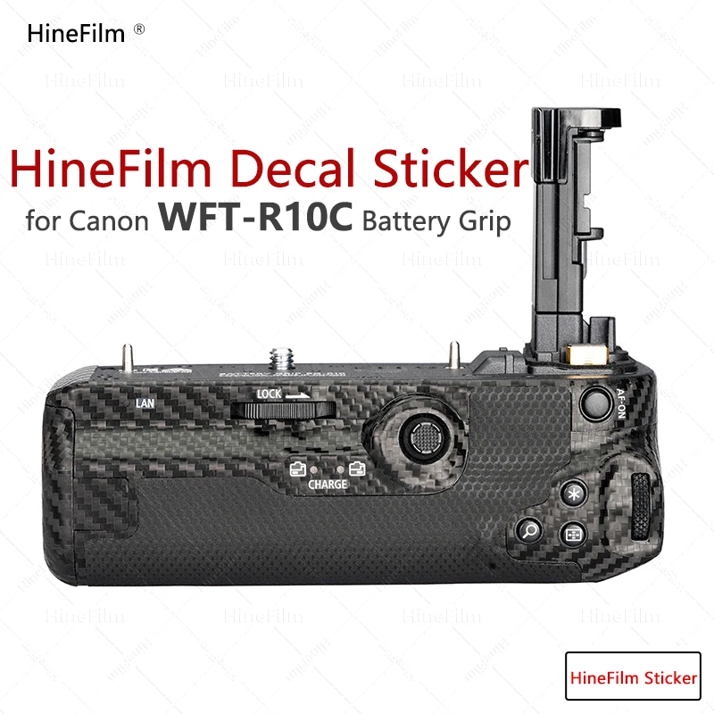 Hinefilm Skin for Canon WFT-R10C Battery Grip Skin WFTR10C Wrap Cover For Canon R5 R6 Battery Grip Protector WFTR10C Sticker