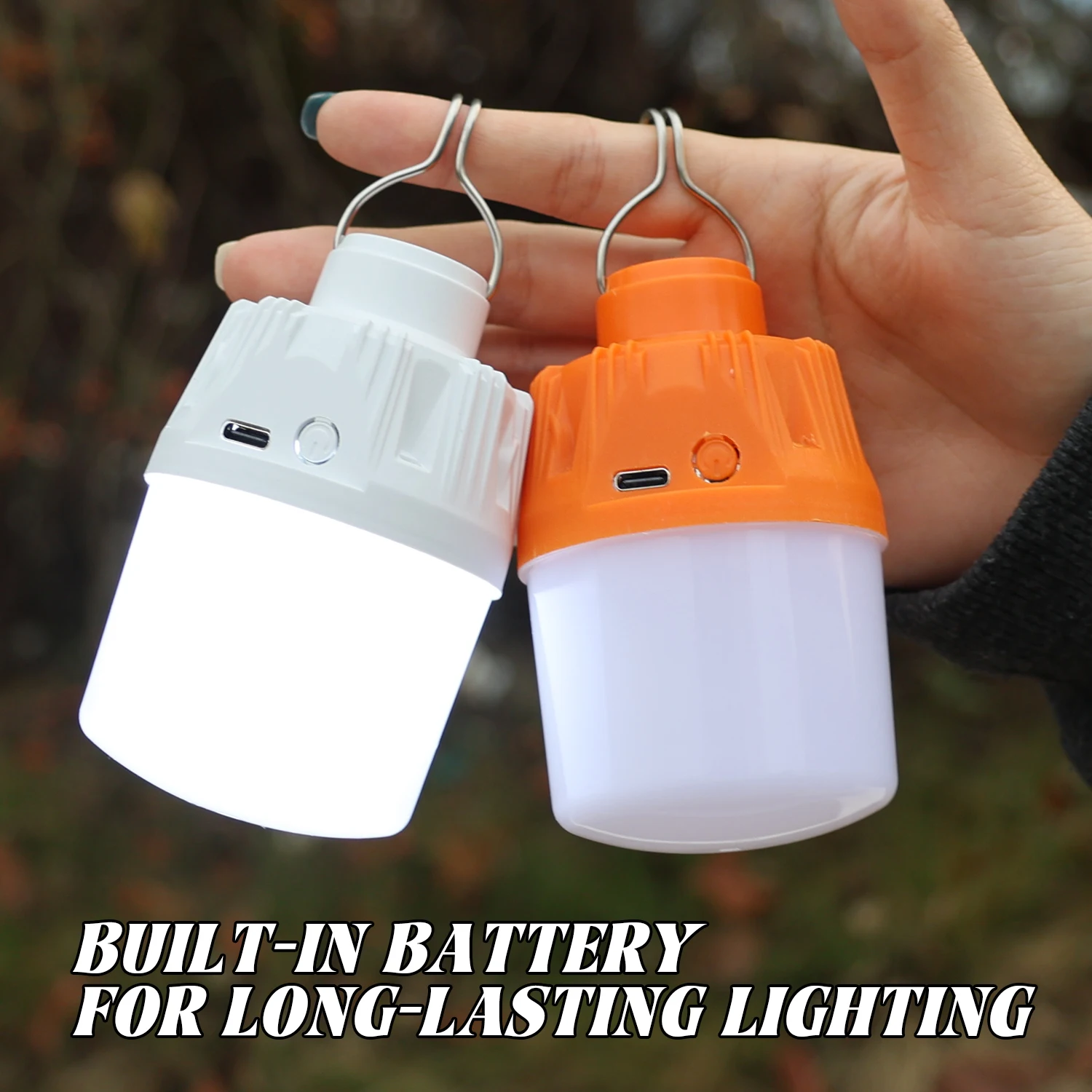 التخييم في الهواء الطلق LED مصباح المحمولة LED مصابيح كهربائية 3 طرق الإضاءة أضواء ليلية USB قابلة للشحن خيمة طوارئ فانوس مصابيح #2