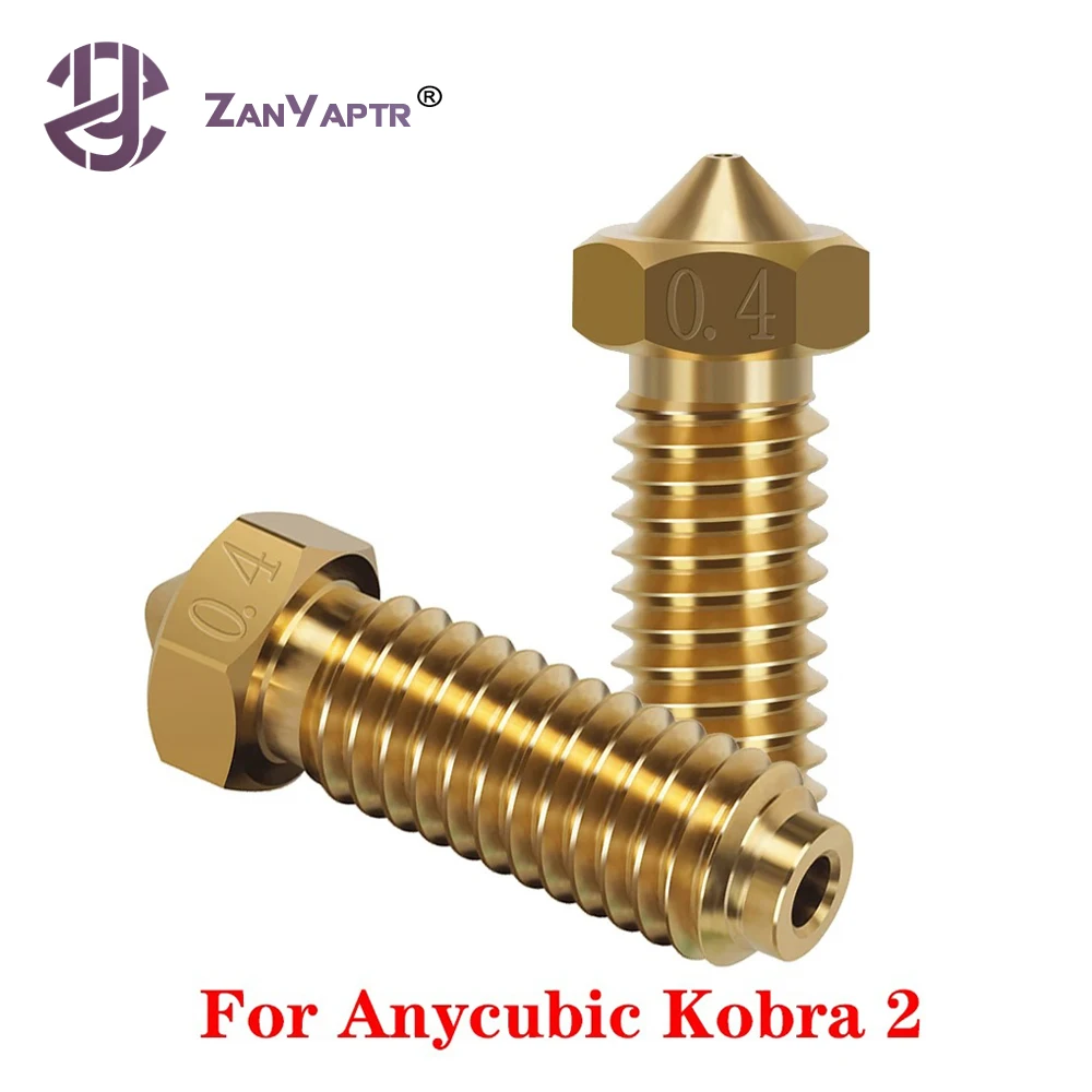 

For Anycubic Kobra 2 Volcano Nozzle 0.2/0.4/0.6/0.8mm Brass High Flow High Precision 1.75mm Filament 3D Printer Accessories E3D