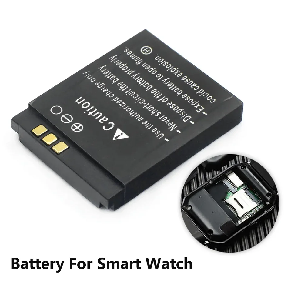 Batería para smartwatch LQ-S1 3.7V 380mAh DZ09 para DJ-09 V8 X6 AB-S1 SCX-M9 FYM-M9 GJD HKS-S1 LQS1 5