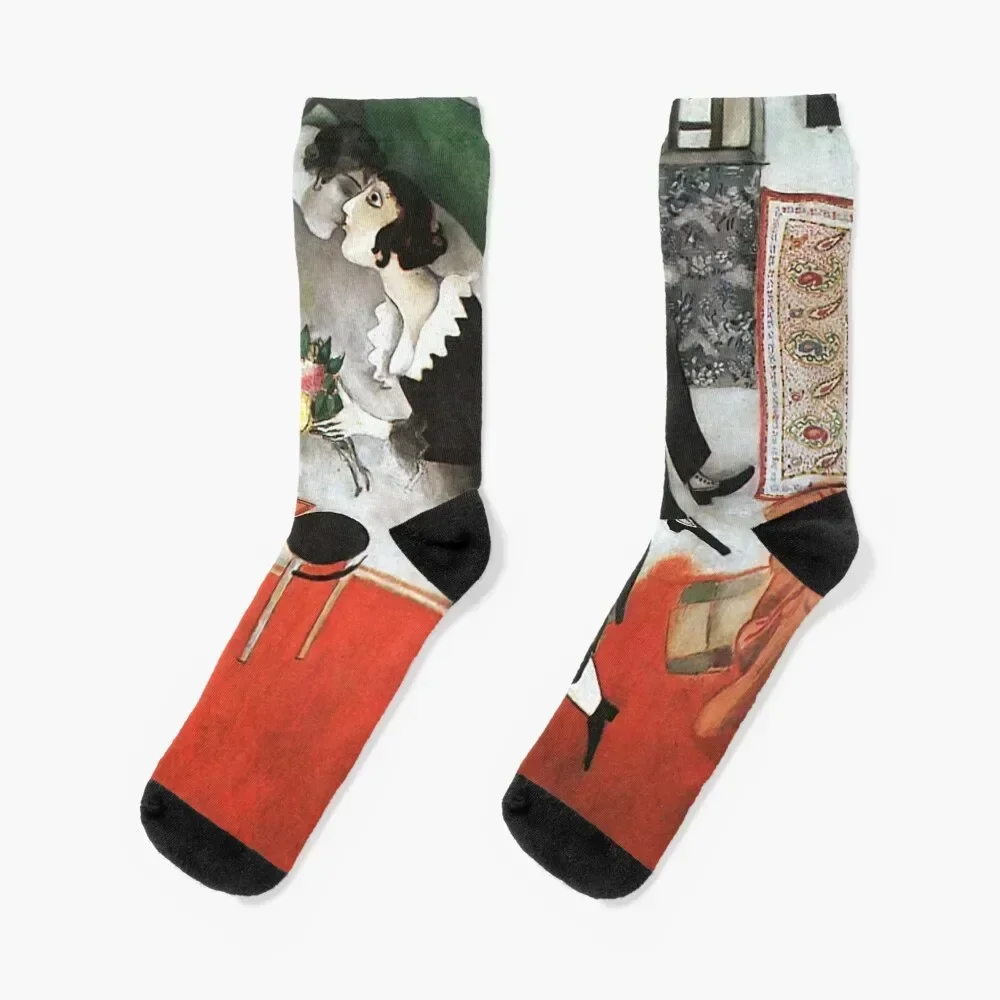 

Marc ChagallBirthday 1915 Socks kawaii aesthetic designer basketball Men's Socks Women's