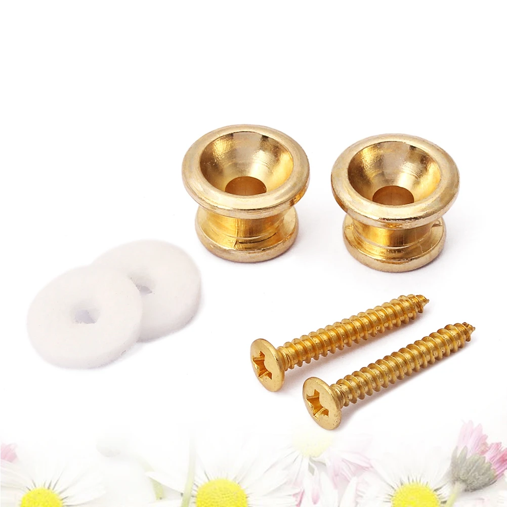 

2pcs 2 Strap Locks Nail for Electric Bass Guitar Metal Strap Lock Acoustic Accessories Durable Easy Install
