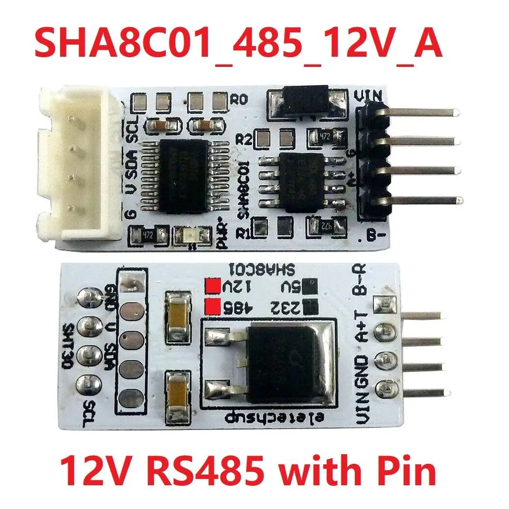 12V SHT30 RS485 UART Modbus Rtu Digital Temperature and Humidity Sensor PLC