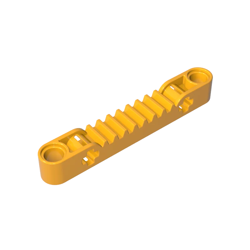 Gobricks 87761 1PC blocs de construction bricolage 1x7 barre d'engrenage avec trou de boulon d'arbre pièces compatibles assemble créatif pour enfants jouet adulte