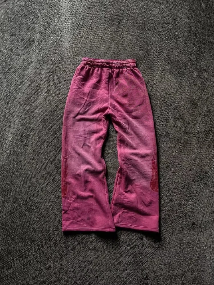 2026 Neue High-Street Trendige Hosen – High-Street Ins Trendige Herren- und Damen-Freizeithosen mit lockerem, geradem Schnitt, bestickt und bedruckt – Detail 8