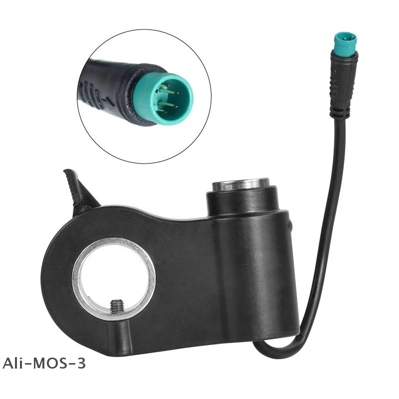 【S】1PC Electric Scooter Thumb Throttle with Key Lock, 5-Pin Speed Dial Control & Finger Trigger Accelerator