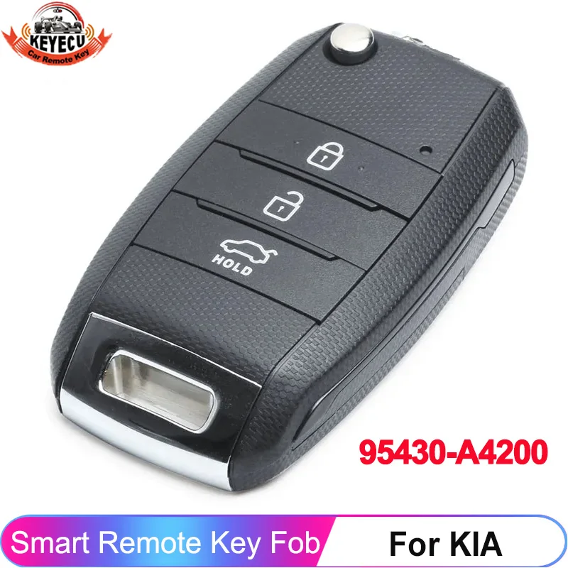 

KEYECU P/N: 95430-A4200 For KIA Carens Rondo 2013 2014 2015 2016 2017 2018 Upgraded Remote Key Fob RKE-4F13 433MHz 4D60 Chip