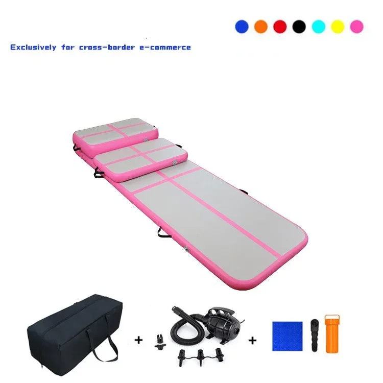 Floor Air Track Inflatable Gymnastics Mat Cheap Airtrack Tumble Square Air Track Mat Matt Tumbling For Gymnastics Kids