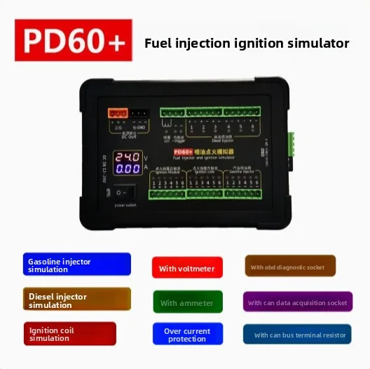 PD60+ & YC600 Engine ECU Test Repair Tool: Crankshaft Camshaft Signal Generator & Injector Ignition Simulator for Gas/Diesel NG