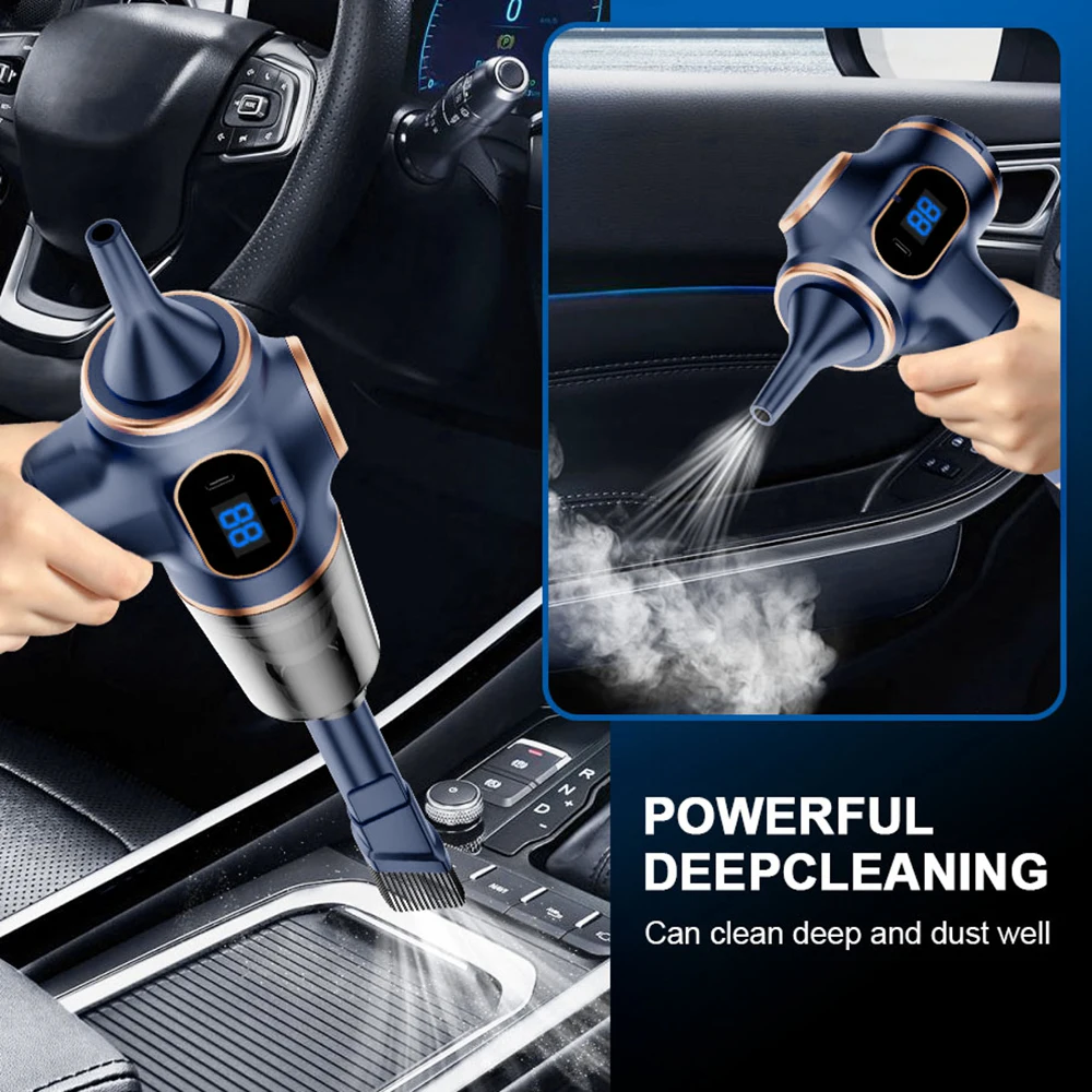 Portable Handheld Car Vacuum Cleaner 100000Pa Cordless Powerful Vacuum Cleaner 120W One-Touch Start For MITSUBISHI Endeavor