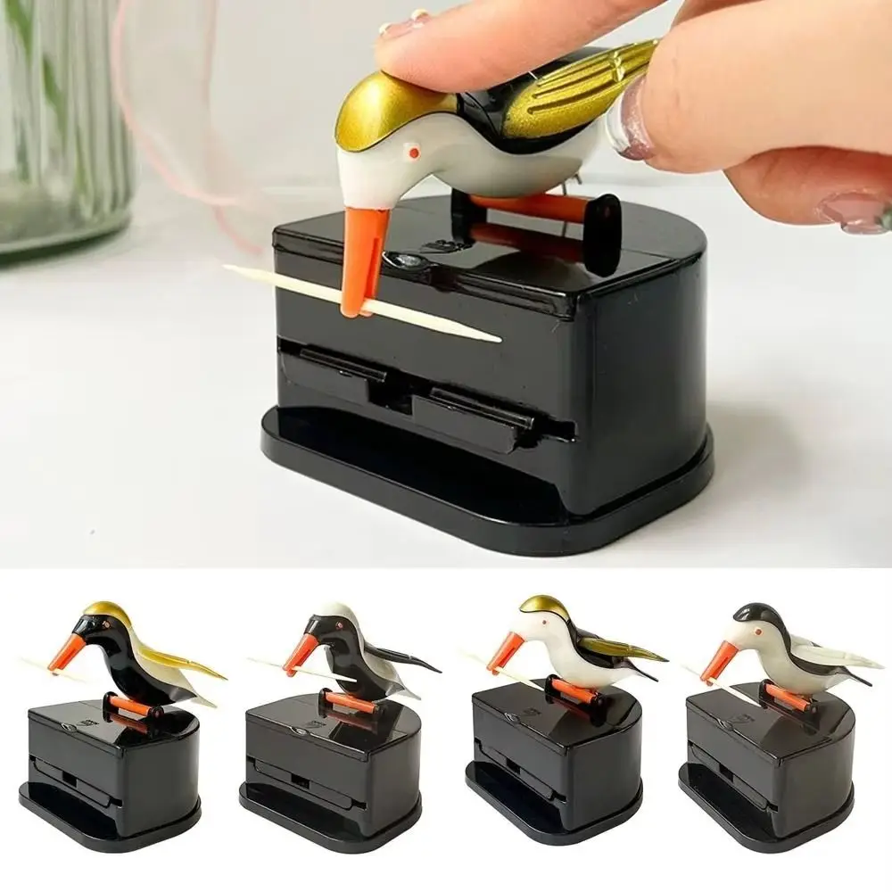 

Creative Pop-Up Toothpick Box Cute Little Bird Cartoon Pressing Toothpick Box Portable Automatic Dispenser Automatic Toothpick