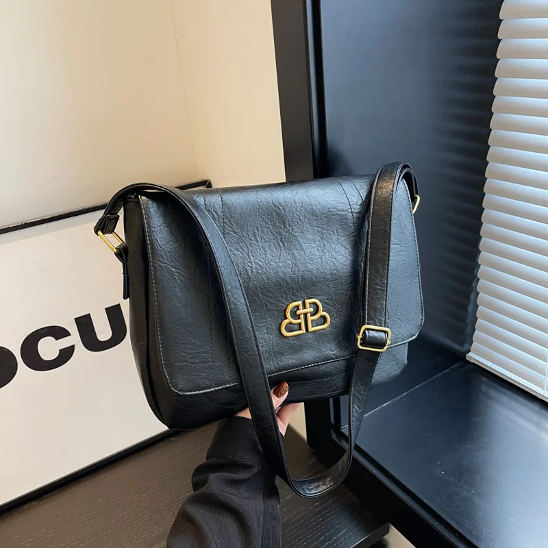 حقيبة حمل نسائية شعبية جديدة للخريف والشتاء - نسيج فاخر وخفيف وبسيط | رسول كتف متعدد الاستخدامات ذو سعة كبيرة #3