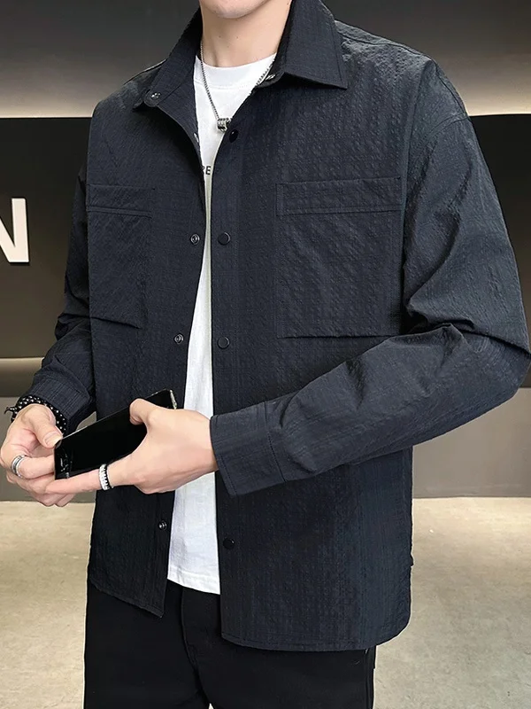 

Мужская осенняя куртка Long Sve, новая коллекция, модный бренд для подростков и студентов, из полиэфирного волокна, свободный крой, дышащая.