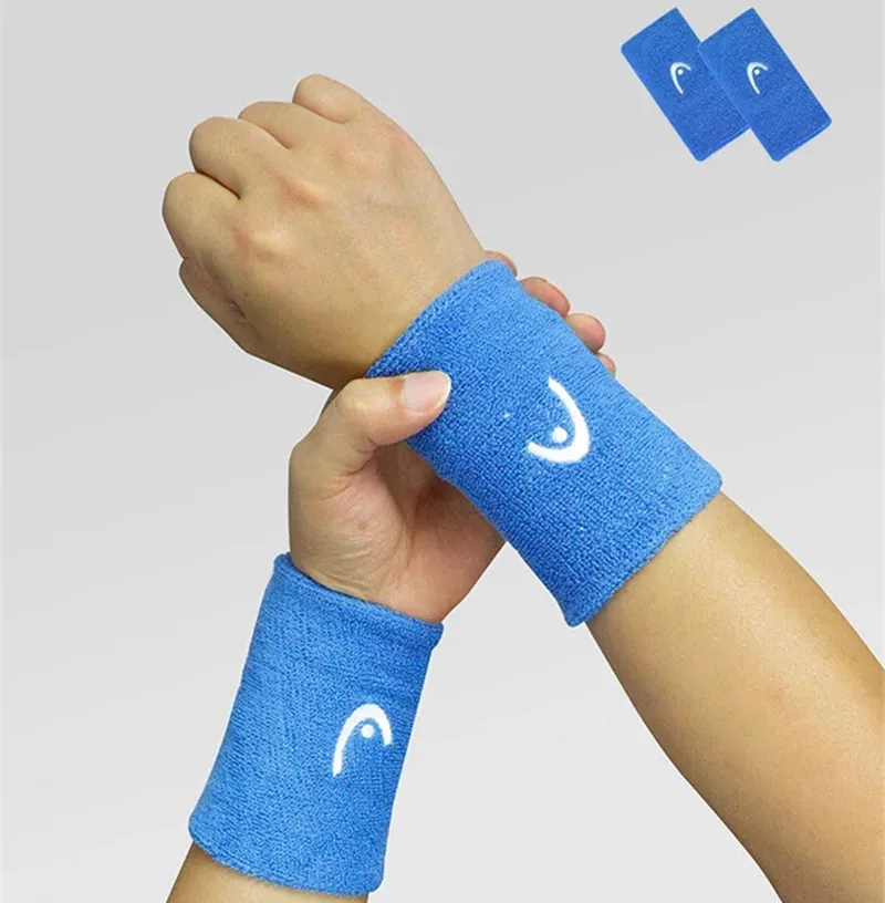 Original HEAD Sport Wristband Cotton Comfortable Tennis Basketball Exercise Wristband Breathable Sweat-Absorbent Wristband