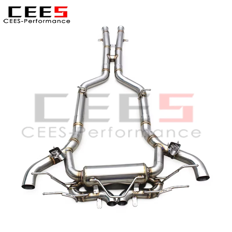 CEES OEM Valved Exhaust for Mercedes-Benz AMG GTR/GT R C190 4.0T 2019-2023 Sport Exhaust Catback Muffler System Stainless Steel