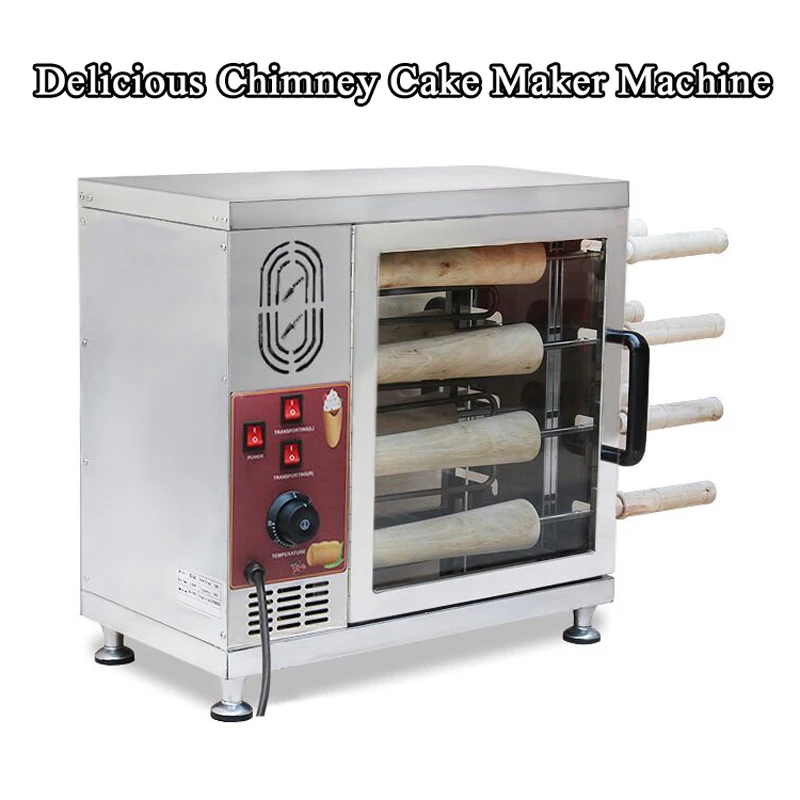 Stainless Steel 8/16 Rollers Hungarian Chimney Cake Oven, Chimney Bread Roll Baking Machine