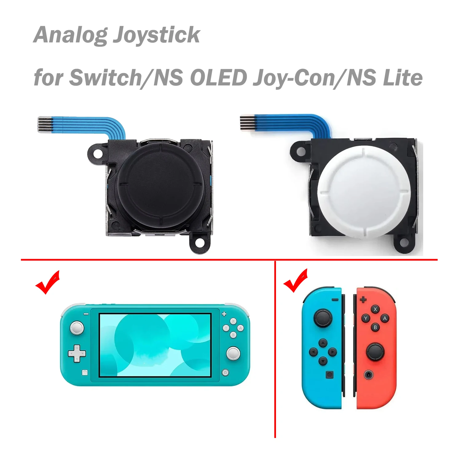 

2/6/10pcs Analog Joystick for NS OLED Joy Con ThumbStick Module for Nintend Switch Joycon for NS Lite Sticks Replacement Part