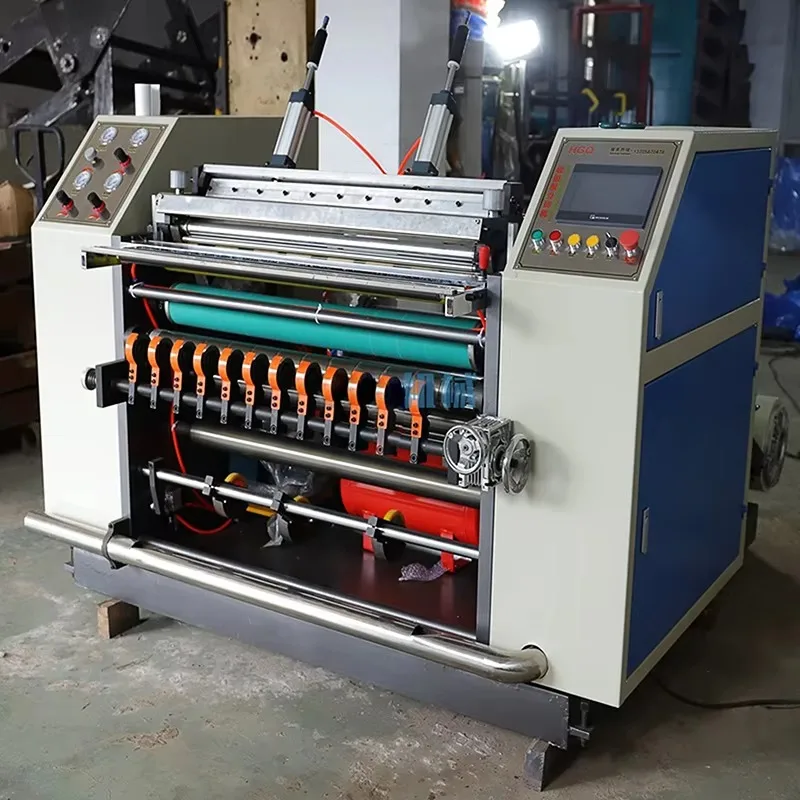 Customized 900mm Automatic Thermal Paper Roll Slitting Cutting Machine ATM Cash Register Paper Making Machine