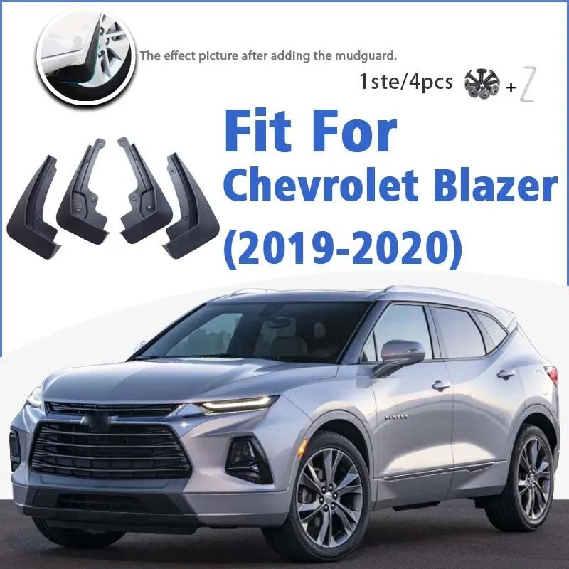 Mudguard For Chevrolet Blazer 2019-2020 Front Rear 4pcs Mudflaps Mudguards Car Accessories Auto Styline Splash Guard Fender